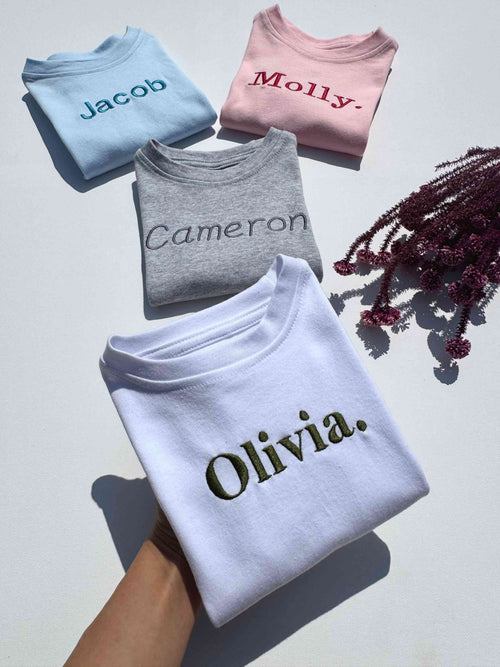 Essential Grey Premium Crewneck Personalised T-shirt