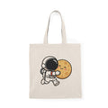 Astronaut Hugging Moon Tote Bag – Cute Eco Shopper Gift