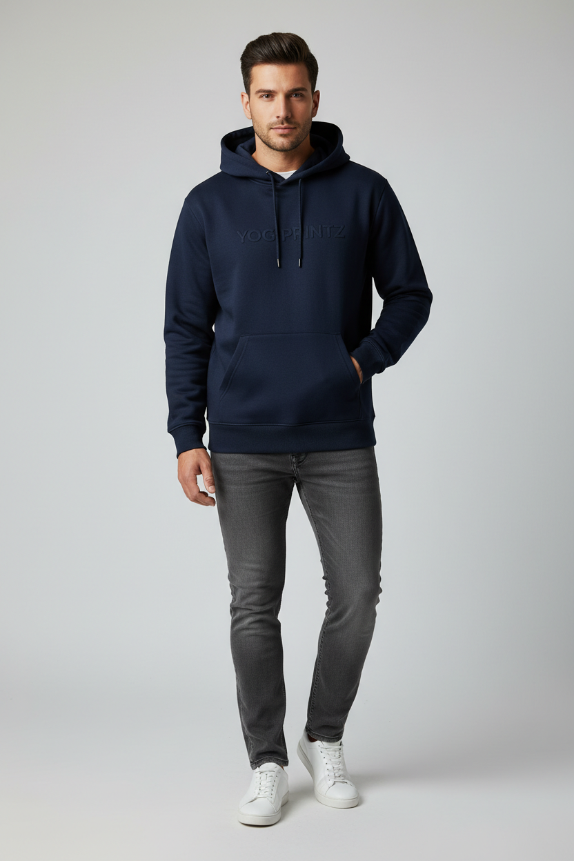 Navy Hoodie Mockup