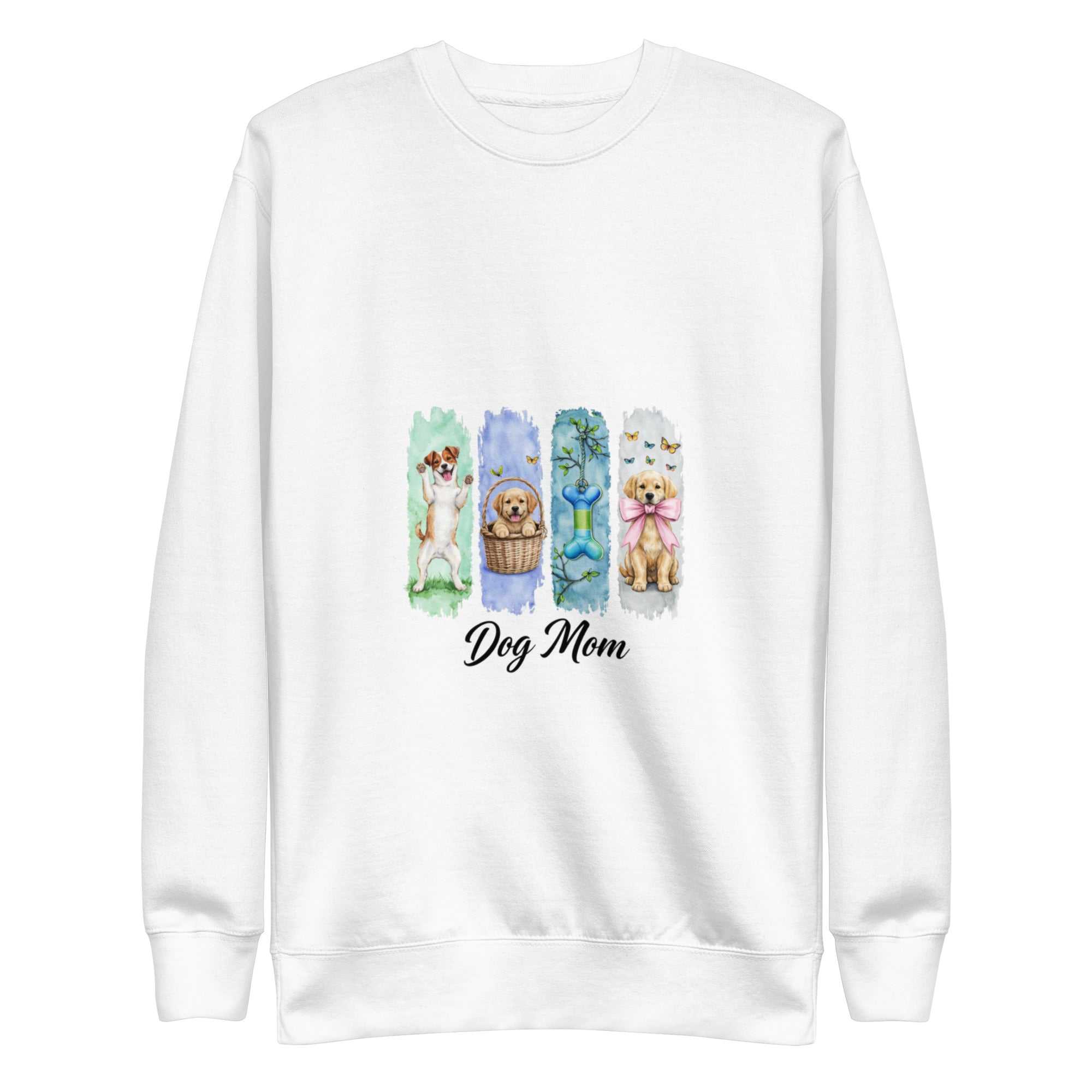 Unisex premium sweatshirt with ribbed crew neck, long sleeves, soft fleece, and comfortable fit